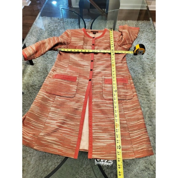 Bandolino Women Multicolor Acrylic Long Sleeve Buttons Front Long Jacket Size 12 - Picture 11 of 12